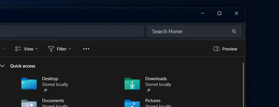 Dock to Side Edges demonstration - windows dock feature